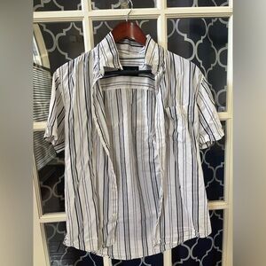 Abercrombie & Fitch Black and White Striped Shirt